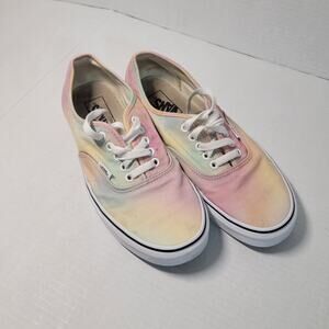 Vans "off the wall" Womens Sneakers Shoe Tie Dye Pastel  sz 8.5